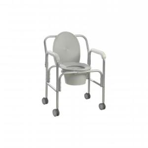 Lightweight Aluminum Commode with Wheels Rentals at The Comfort Zone Mobility Aids & Spas in Port Alberni Vancouver Island BC
